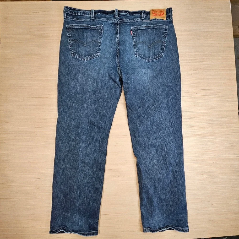 Levis 559 Relaxed Straight Jeans Men 42x32 Measure 44x32 Blue Denim Stretch READ